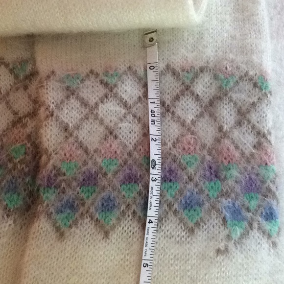 Hansen Knit Patterned Scarf Vintage - Picture 5 of 5